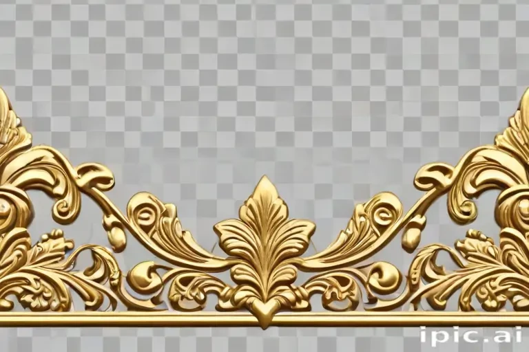 gold border transparent