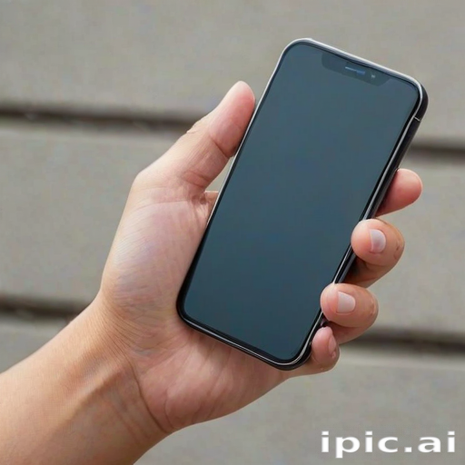 hand holding a phone