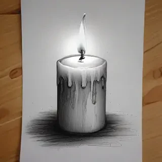 candle drawing