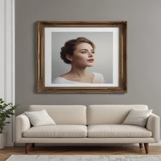 mockup wall art