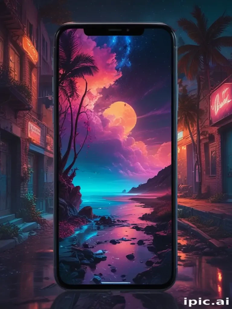 neon phone backgrounds