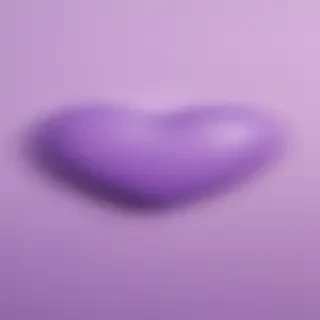 purple aesthetic heart