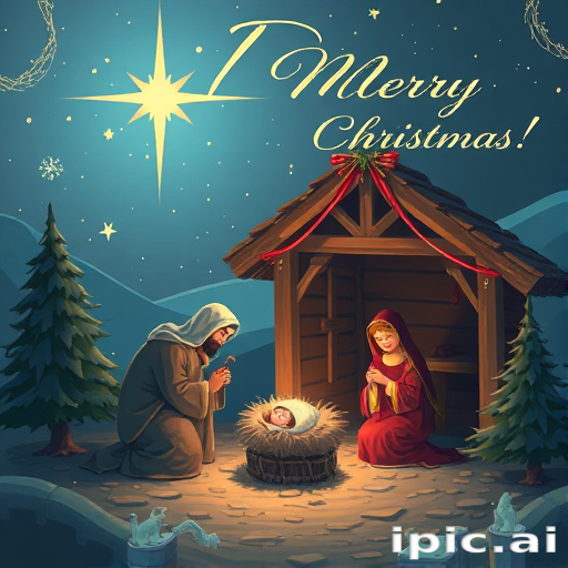 merry christmas nativity images free