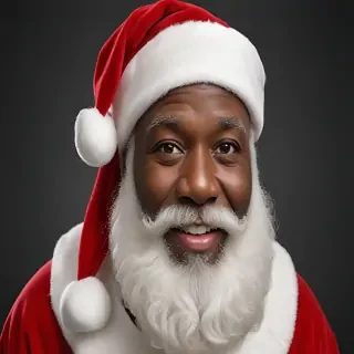 black santa png
