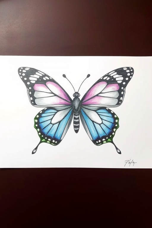 picture of a butterfly drawing