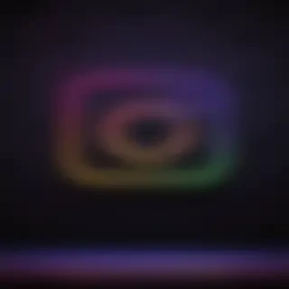 neon instagram logo