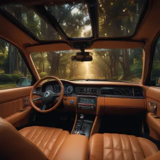 inside car background