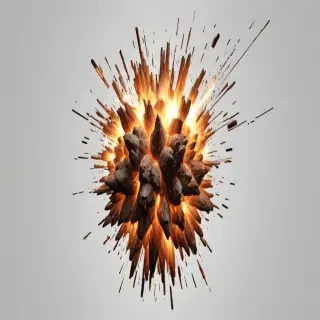 explosion transparent background