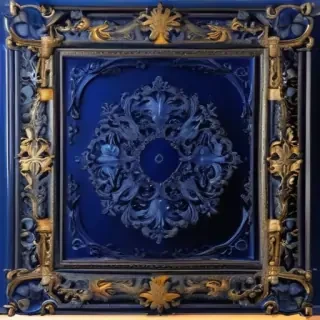 blue border design