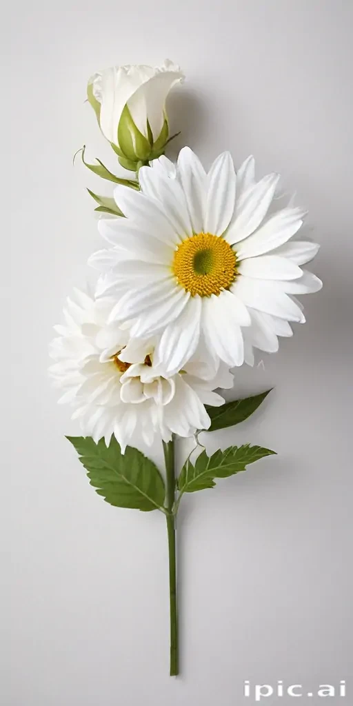 flower white background