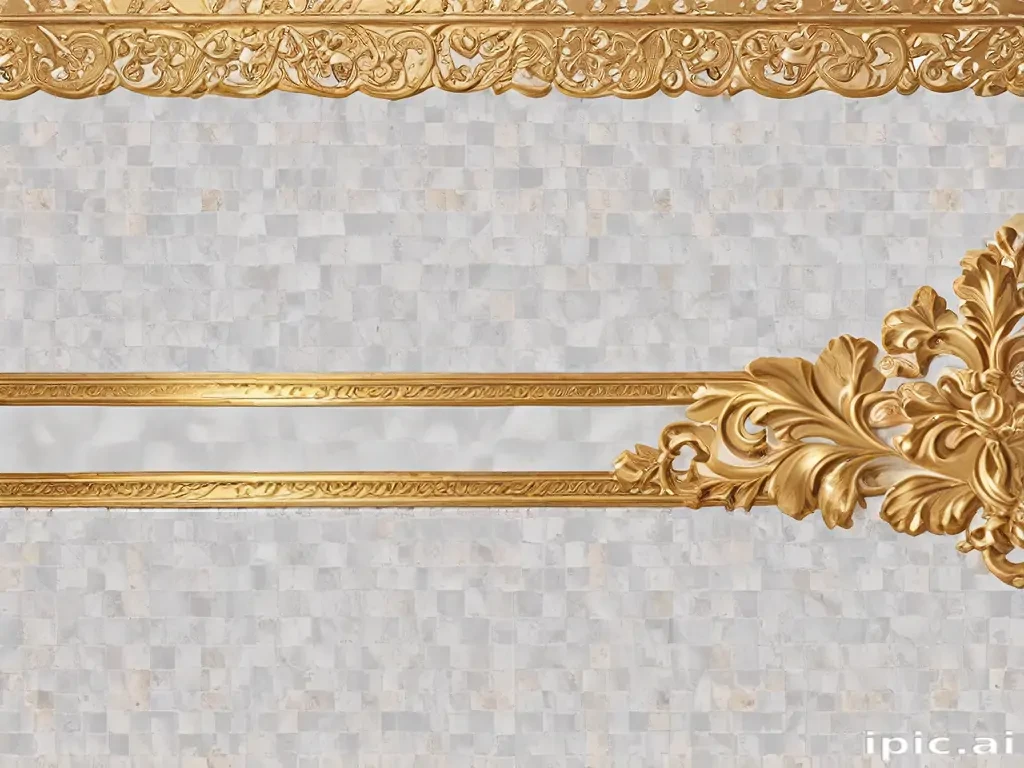 transparent background gold border