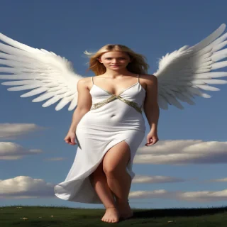 angel with wings wallpaper