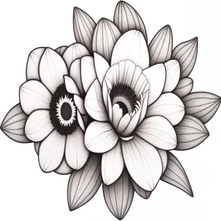 flower drawing png