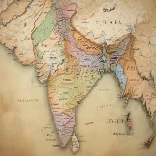 map of india