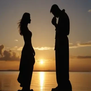 couple silhouette