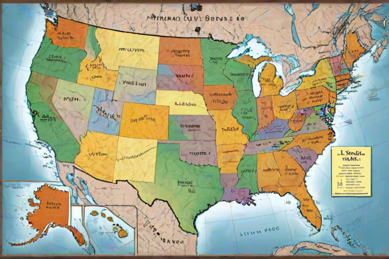 map of the us states