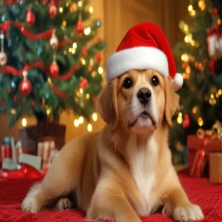 christmas dog backgrounds