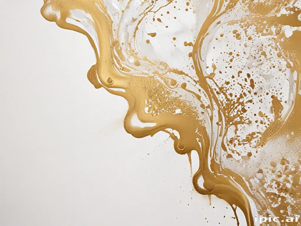gold and white background