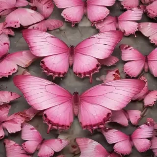 images of pink butterflies