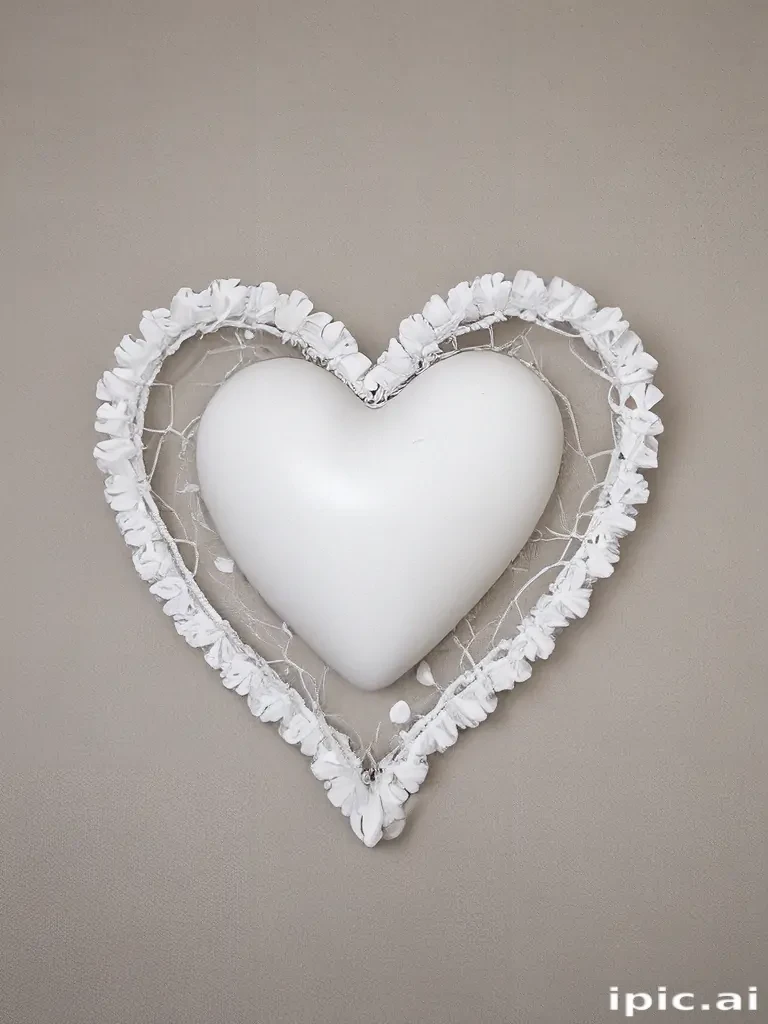 white heart