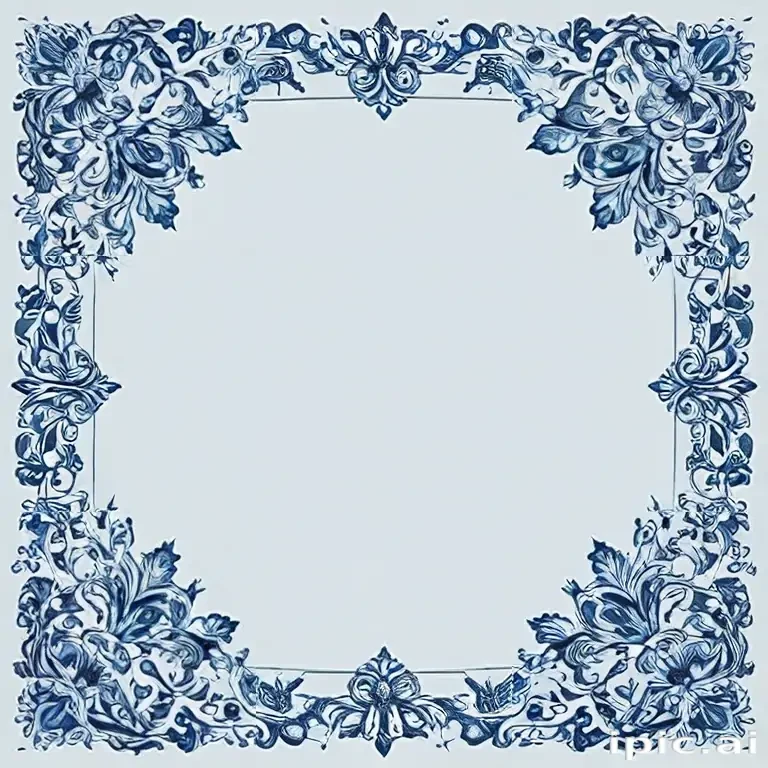 blue border design