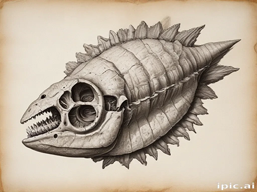 fossil drawing
