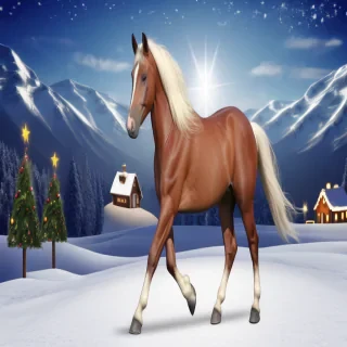 christmas horse background