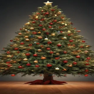 christmas tree no background