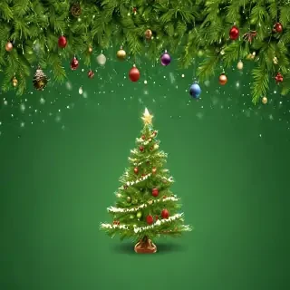 green christmas wallpaper