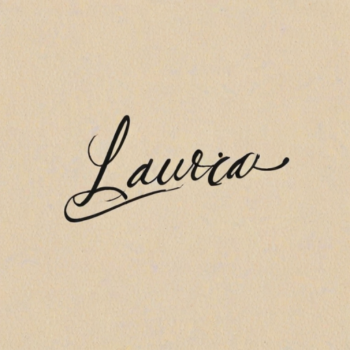 laura in cursive