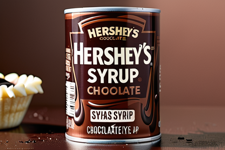can of hershey's chocolate syrup