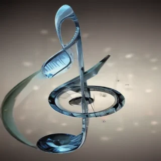 transparent music note
