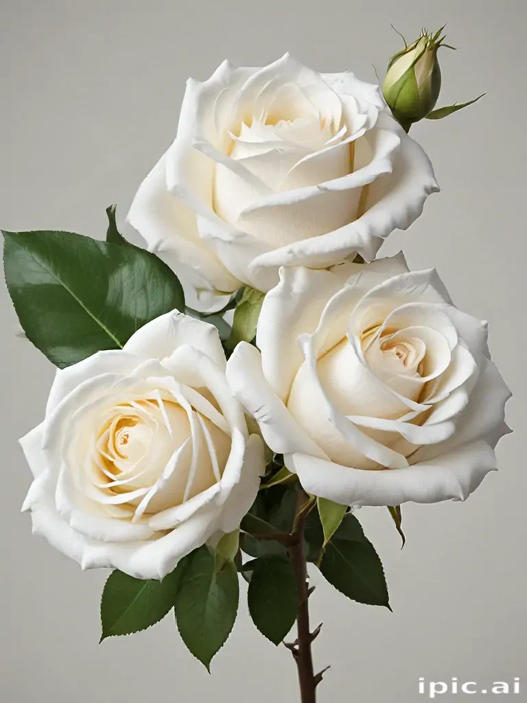 white roses png