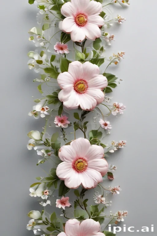 transparent flower border