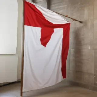 red and white flag