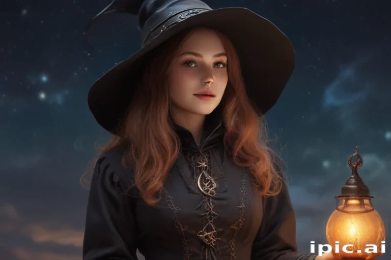 vintage witch art