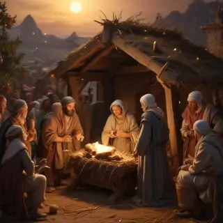 free christmas nativity scene