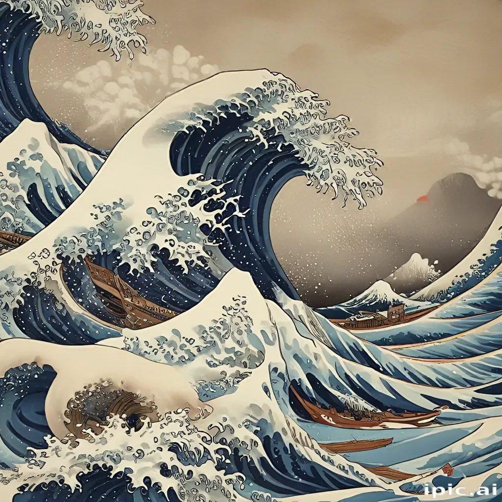 the great wave wallpaper