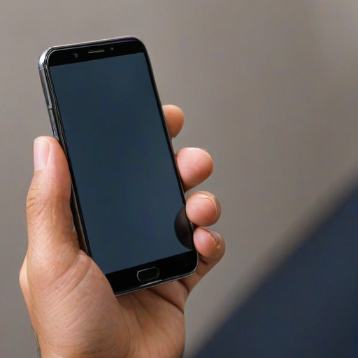 hand holding cell phone