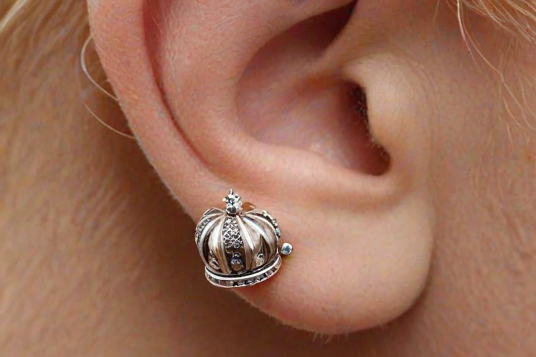 kings crown piercing