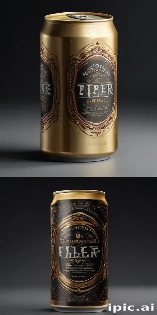beer can mockup
