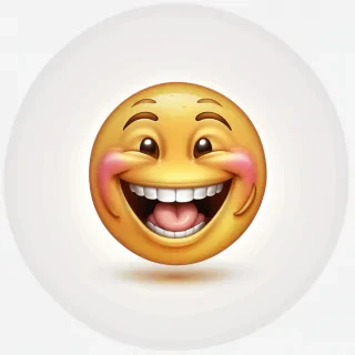 laugh emoji transparent background