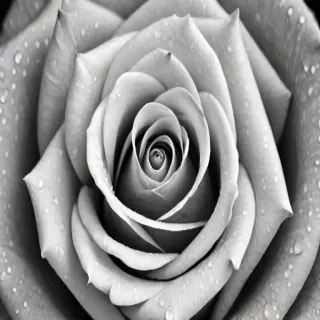 black and white rose background