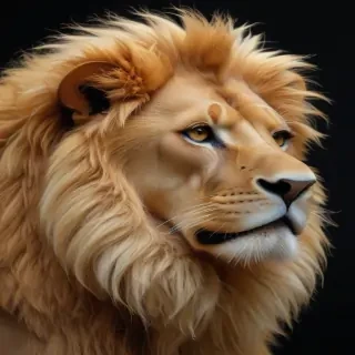 transparent lion