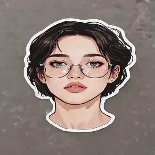 transparent aesthetic sticker