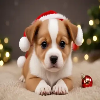 christmas puppy desktop backgrounds