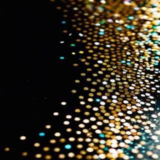 glitter on black background