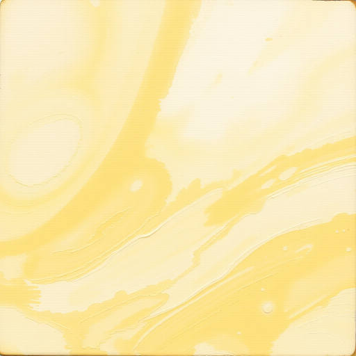 Abstract painting with soft, blended strokes of cream and pale yellow, close-up view, shot with a DSLR camera at f/2.8 aperture, ISO 100, 50mm lens for enhanced texture and detail.