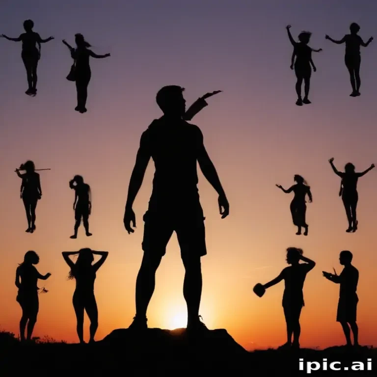 people silhouette png