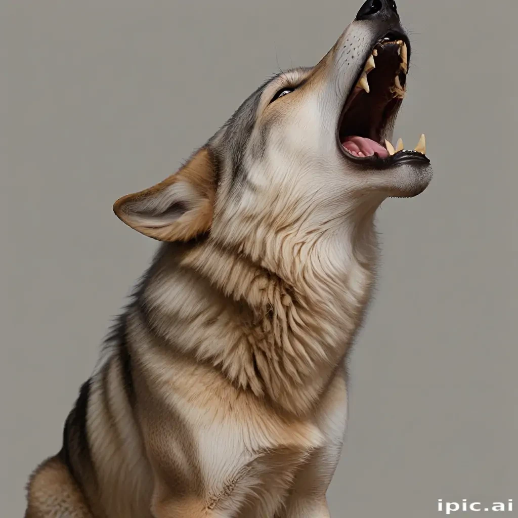 wolf howling png
